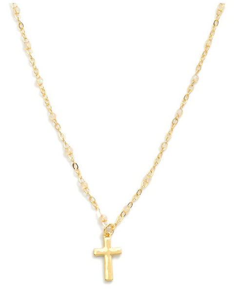 Cross Pendant Chain Link Necklace