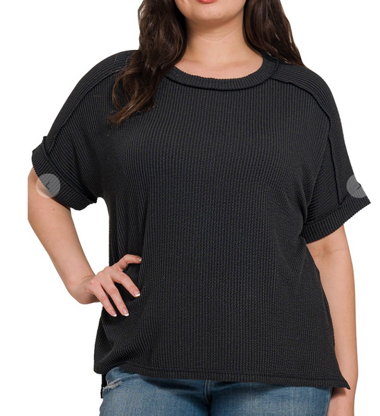 Fade Into You Top - Black