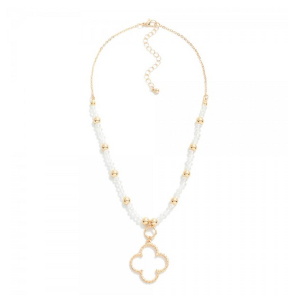 Clover Glow Necklace - Gold