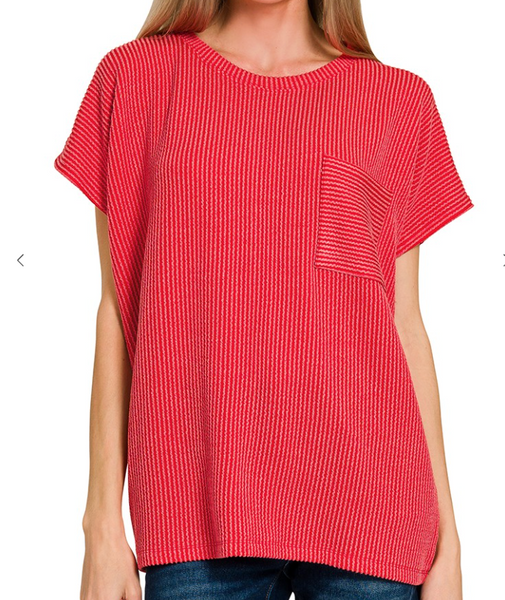 The Chill Day Top - Red