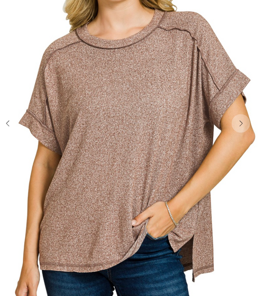 Sweet Serenity Tee - Brown