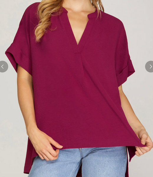 Love Galore Top - Wine