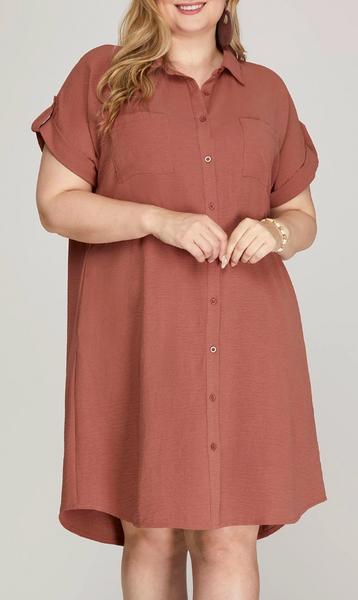 The Sunday Stroll Dress - Cinnamon