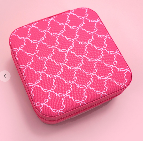 The Carry-On Case - Fuchsia Bows