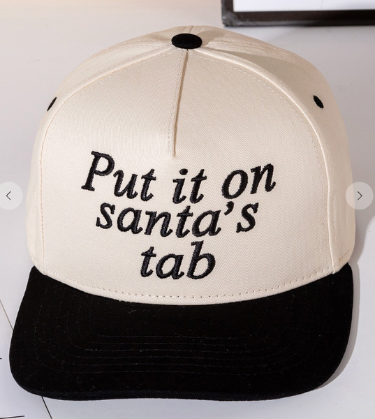 Put It On Santa's Tab Cap - Black
