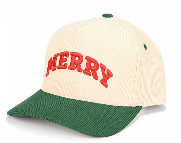 "Merry" Corduroy Cap - Green