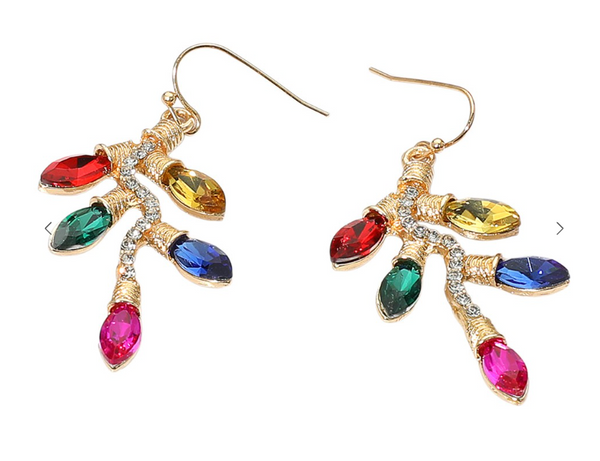 Christmas Light Dangle Earrings