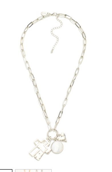 Pearl & Promise Necklace - Silver