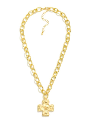 Linked Faith Necklace - Gold