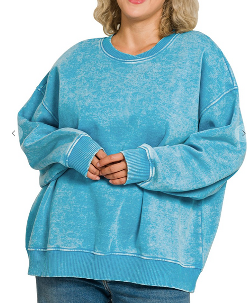 Soft-Wash Classic Pullover - Blue