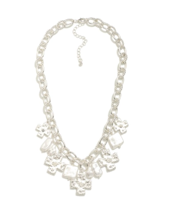 Sacred Pearl Chain - Silver