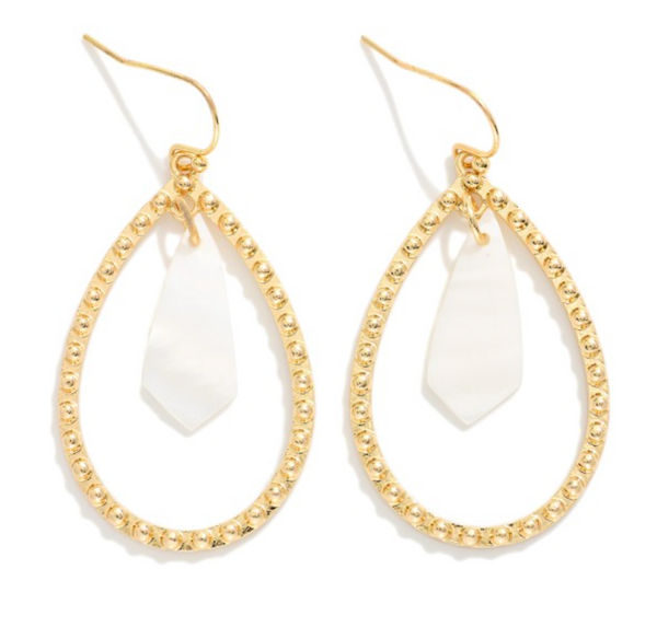 Modern Pearl Drop Earrings
