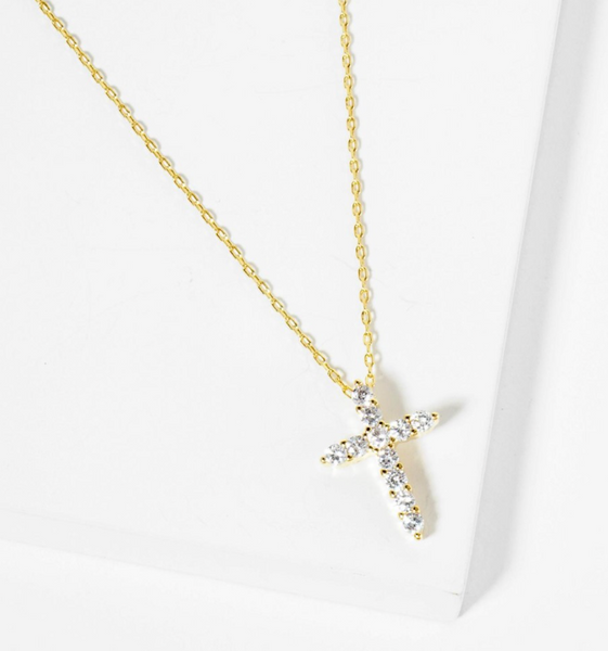 Sparklingly Cross Necklace