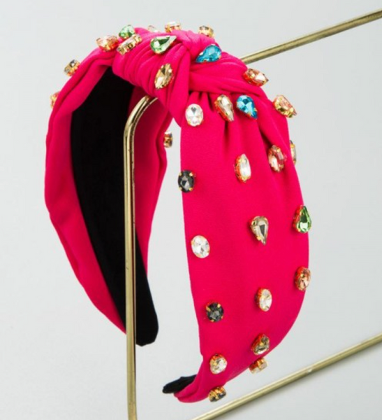 Gemstone Grace Headband - Pink