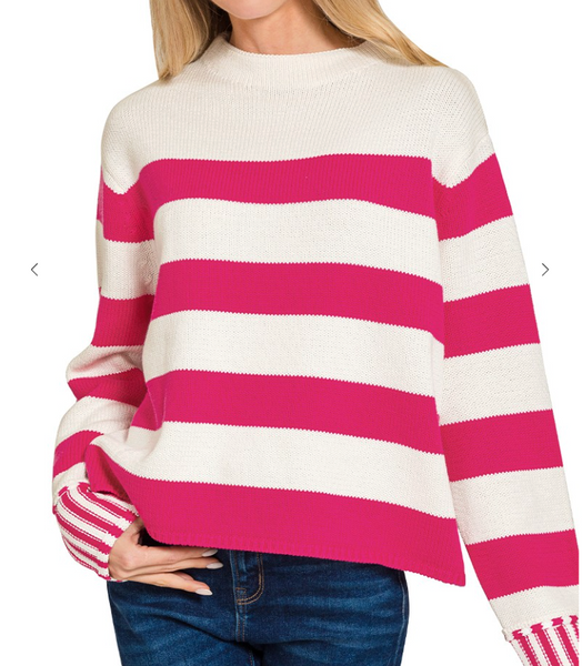 Lucky in Love Sweater - Pink