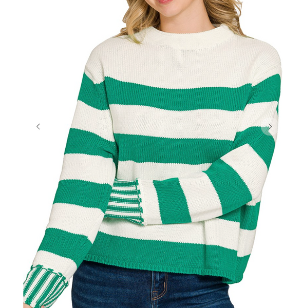 Lucky in Love Sweater - Green