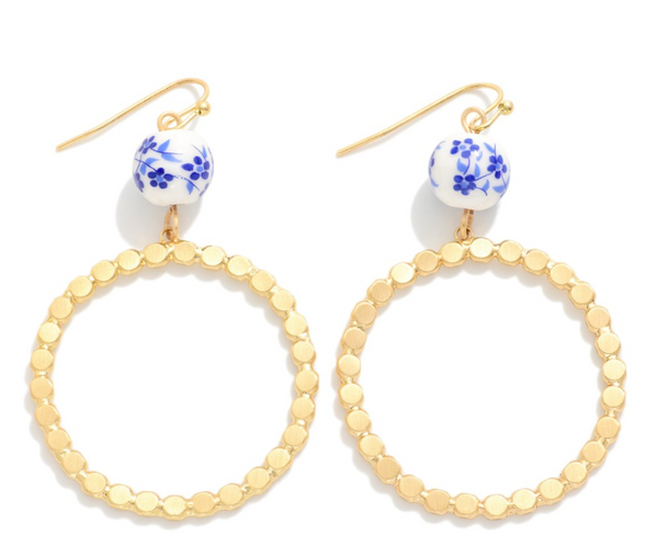 Magnolia Blue Drop Earrings