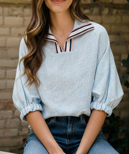 Classic Comfort Stripe Top