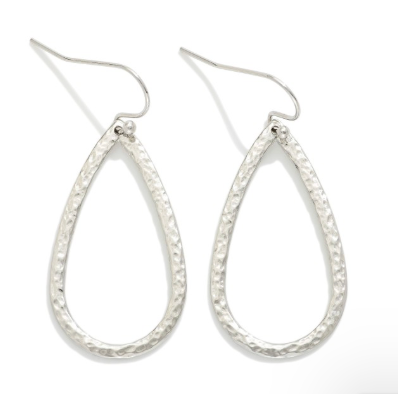 Dainty Drop Delight Earrings - Silver
