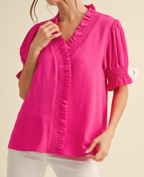 All About You Blouse - Pink