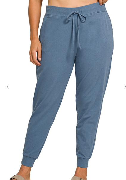 Grab & Go Joggers - Dusty Blue