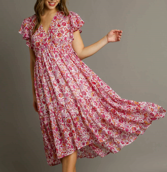 Spring Time Sonata Dress - Pink