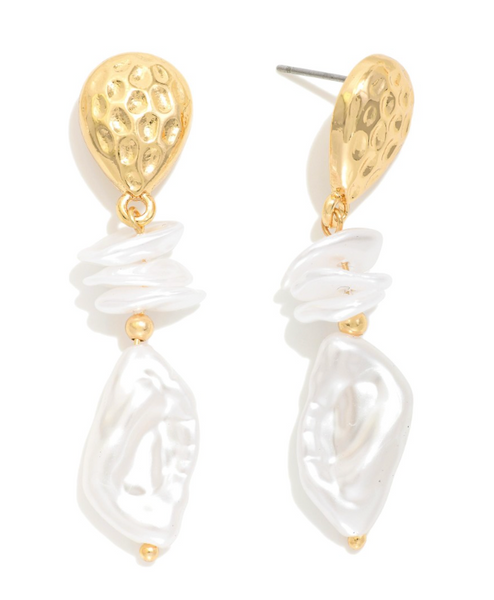 Pearl Baroque Drop Earrings