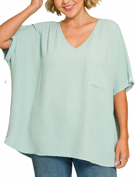 Making Waves Top - Sage