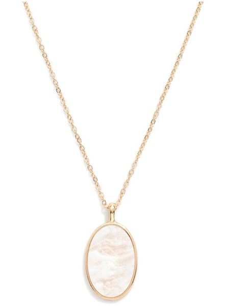 Oval Elegance Necklace - Gold