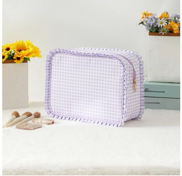 Pretty in Plaid Pouch - Purple