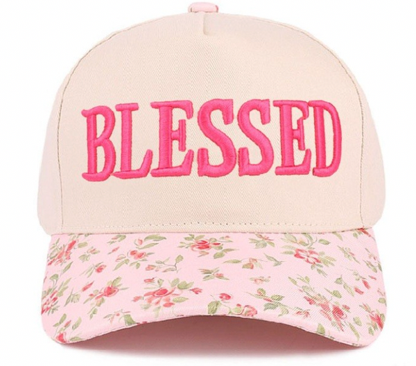 "Blessed" Cap - Floral