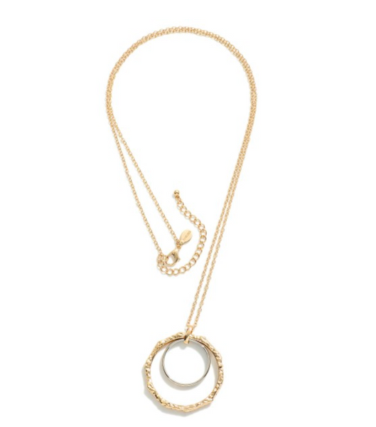 Metal Tone Chain Link Necklace - Gold/Silver