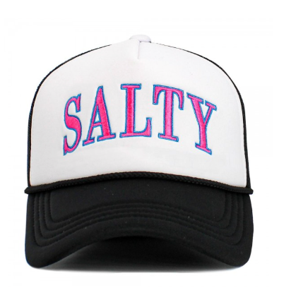 Vintage "SALTY" Trucker Hat - Black
