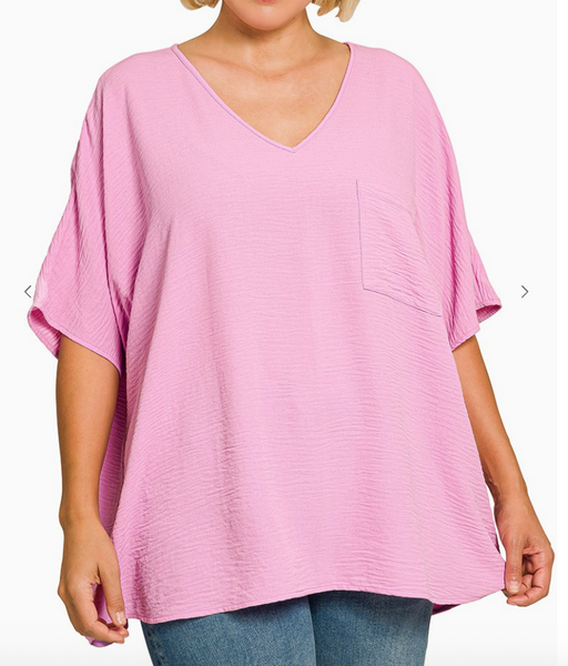 Making Waves Top - Mauve