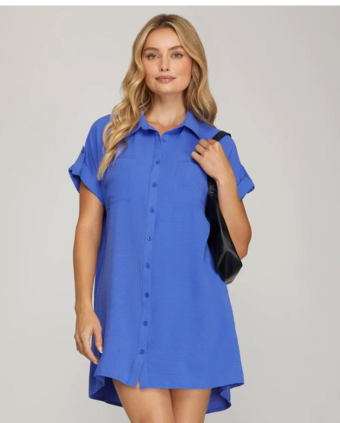 The Sunday Stroll Dress - Blue