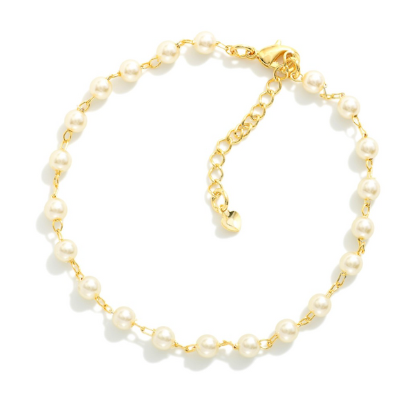 Classic Pearl Link Bracelet