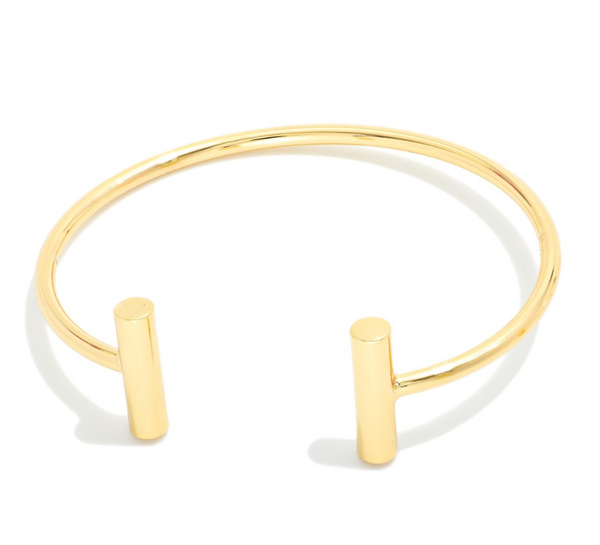 Minimal Bar Edge Bracelet - Gold