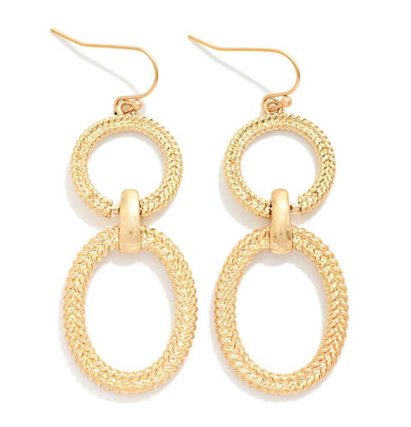 Braided Elegance Earrings - Gold