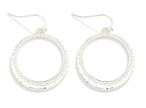 Coastal Glow Drop Earrings - Silver