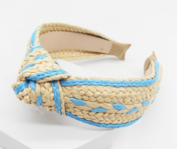 Knotted Chic Headband - Blue