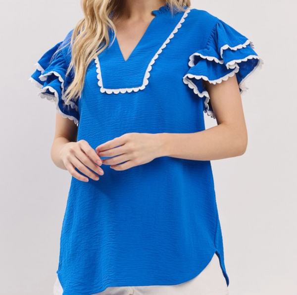 Sweet Liberty Top - Royal Blue