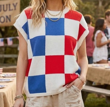 Let Freedom Ring Sweater Vest