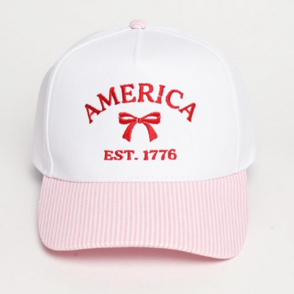 America Bow Babe Cap - Pink