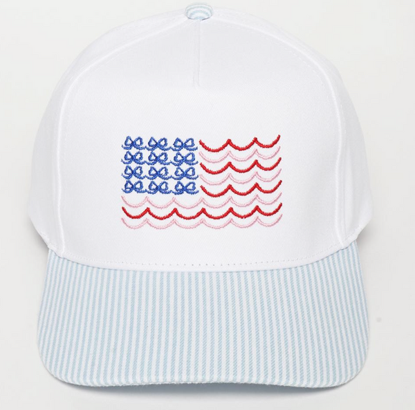Star Spangled Bow Cap - Blue
