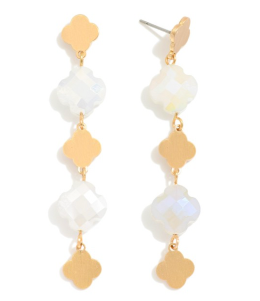 Clover Glow Statement Earrings