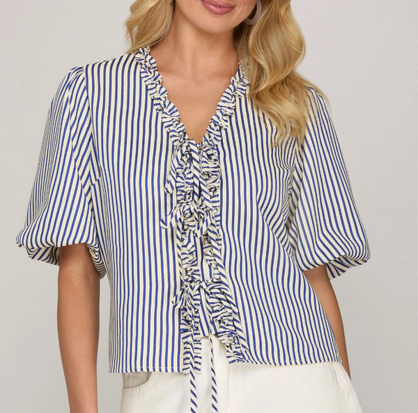 Coastline Club Top - Navy
