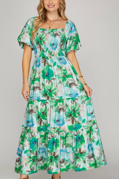 Flawless Florals Maxi Dress