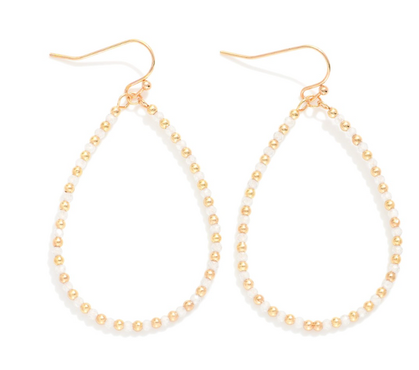 Beaded Teardrop Earrings