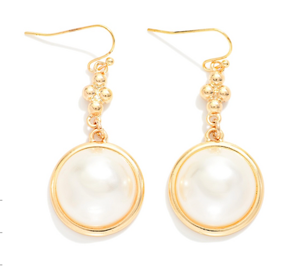 Pearl Drop Earring - Gold