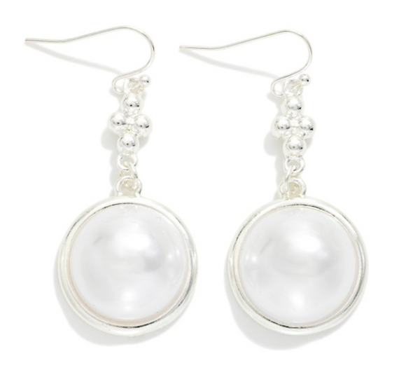 Pearl Drop Earring - Silver